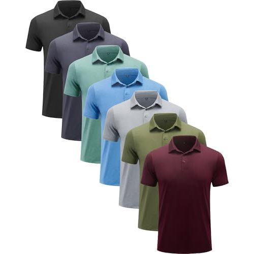 7 Pack Black Navy Light Grey Army Maroon Light Blue Light Green