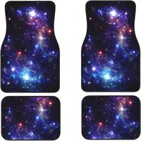Tapis de voiture en caoutchouc tous temps motif étoile personnalisé tapis de sol de voiture imprimé par sublimation universel