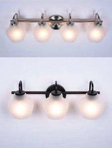 Appliques murales modernes en métal et verre, design épuré, avec interrupteur, lumière blanc chaud 2700K, intensité réglable, garantie 1 an, pour salon - Product Image 3