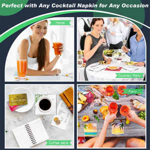 Doorzichtige Acryl Servet Houder 3Mm Dikke Onbreekbare Waterbestendige Onderzetters Voor Party <span class=keywords><strong>Cocktail</strong></span> Drankjes - Product Image 6