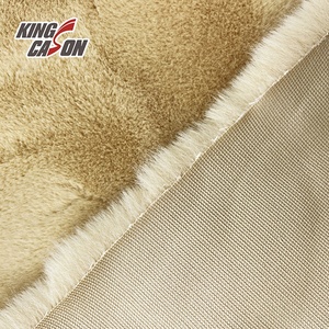 Kingcason Sang Trọng Trung Quốc Vải Bán Buôn Giả Lông Thỏ Vải Tùy Chỉnh Màu Sắc Dài Cọc Lông Thú Vải Mềm Dài Cọc Lông Thú Giả Vải - Product Image 6