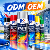 Peinture en aérosol à usage général, séchage rapide, peinture en aérosol multi-usages, fabricant OEM, étiquette privée