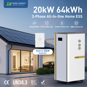 Sistema de Batería Doméstica LiFePO4 de 64 kWh, JApower 20 kW Trifásico, Sistema Híbrido Todo en Uno con <span class=keywords><strong>Inversor</strong></span> Híbrido Deye Integrado - Product Image 1