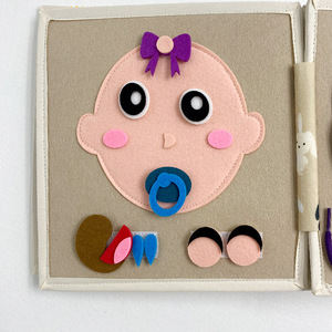 Factory Price Montessori Felt Busy Board Travel Toys Sensory Activity <b>Book</b> for Learning Fine Motor Skills Gifts for Toddlers - Product Image 5