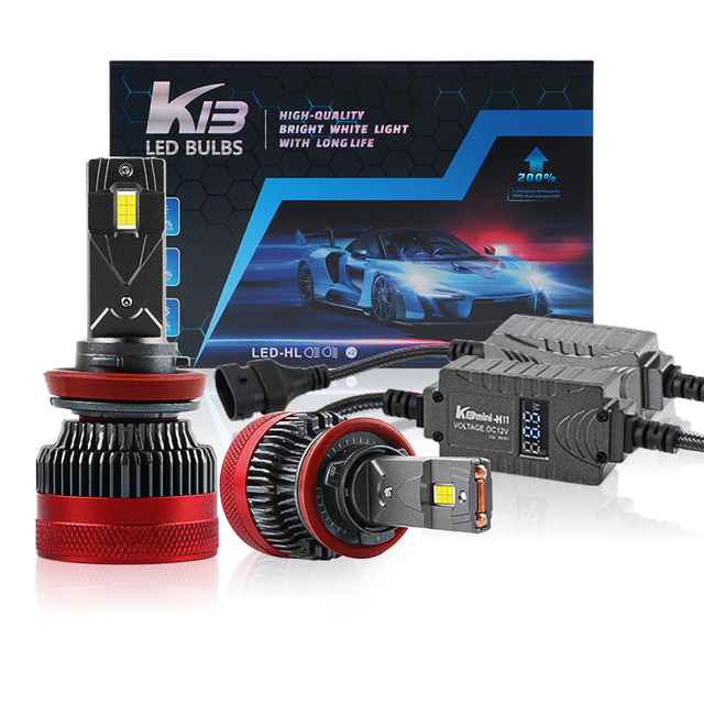 K13 Mini 12V High Power 85W LED Headlamps H11 H4 H11 Lamp Bulb Real Time Digital Display 6000k Color for Cars New H7 Headlight
