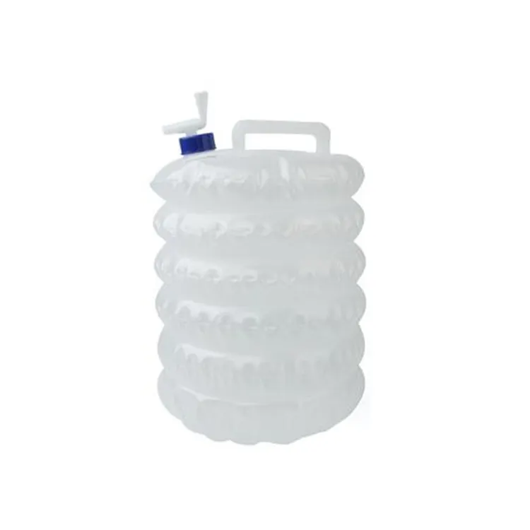 5L-15L حقيبة مياه قابلة للطي في الهواء الطلق للتخييم حاويات مياه قابلة للطي للمشروبات زجاجات تخزين مياه متداخلة متعددة الوظائف