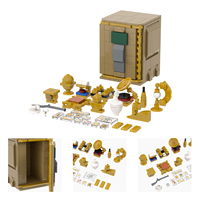 MOC1799 Caja de Seguridad Color Arena, 290 Piezas, Juego de Bloques de Construcción de Plástico para Armar y Coleccionar, Regalo para Niños