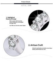 Bague en argent S925 transfrontalière avec moissanite taille princesse de 0,7 carat pour femme, certifiée GRA, pour anniversaire et célébration, vente en gros