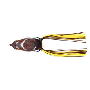 Leurre souple artificiel en PVC Proto Frog 55mm pour la pêche au bar en rivière, lac, ruisseau et eau douce, imprimé avec hameçons - Product Image 4