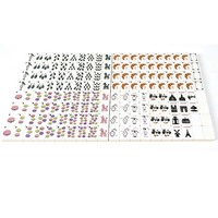 160pcs Set Mahjong Akrilik Lapis Warna Pink Hijau dengan Motif Landmark Paris Macaron untuk Permainan Pesta Anak Perempuan di Rumah