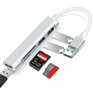 USB Hub Multi-Port USB Dongle With SD/TF Card Reader USB 2.0 Dock OTG Adapter