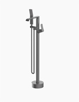 Robinet de baignoire moderne en cuivre, design nouveau, ensemble de douche, robinet de baignoire à poignée unique, cascade, montage au sol, autoportant