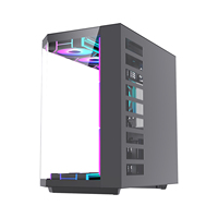 Lovingcool Usine Verre Trempé Tour D'ordinateur Cas De Jeu Atx Pc Cas M-ATX ITX Bureau Pleine Tour Pc Cas Avec Alimentation