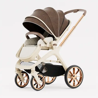 Poussette bébé de haute qualité 3 en 1 Système de pliage léger pour bébé Porte-bébé Poussette 3 en 1 réglable