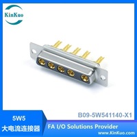 Conector de Alimentación D-SUB Hembra de 5W5 KinKuo, Conector Industrial de Corriente Pesada de Señal Mixta