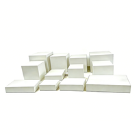 Ensemble de présentoirs à buffet en acrylique blanc brillant, supports à desserts, présentoirs en cubes pour mariage, fête, restauration