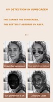 2025New Arrival Miroir de caméra UV intelligent Miroir de maquillage de voyage rechargeable avec lumière pour tester la protection solaire Protection de la peau