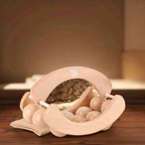 Rodillo de Masaje de Madera Maciza al por Mayor para Fabricantes, Masajeador de Bolas Portátil para el Hogar - Product Image 6