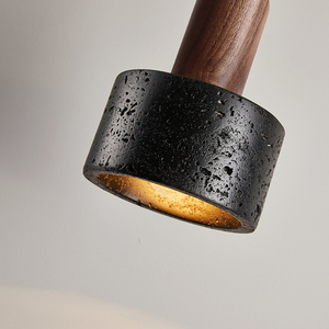 Applique <span class=keywords><strong>da</strong></span> <span class=keywords><strong>Parete</strong></span> in Travertino Stile Mid-Century <span class=keywords><strong>con</strong></span> <span class=keywords><strong>Braccio</strong></span> in Metallo Nero e Paralume in Pietra, Luce LED Calda per Soggiorno e Arredamento Casa - Product Image 5