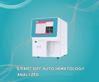 Analyseur d'hématologie automatique Diff 5 pièces pour vétérinaire compteur de cellules CBC WBC RBC 25 paramètres de test pour vétérinaire BC-5000 pour animaux de compagnie