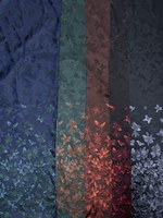 Kain Brokat Jacquard Tenun Motif Bunga Berwarna Benang Berkualitas Tinggi untuk Pakaian