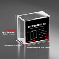   Boîte de protection originale Collection Booster Treasure Dream TCG Hiroshima Leather ETB Boîte de présentation en acrylique 58mm d'épaisseur 12