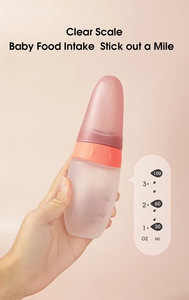 Biberon <span class=keywords><strong>3</strong></span>-en-1 multifonctionnel en silicone de qualité alimentaire pour bébé, avec cuillère, pour riz, céréales, fruits et <span class=keywords><strong>lait</strong></span> - Product Image 5