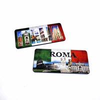 Aimant de réfrigérateur personnalisé en PVC unique pays science souvenir aimant de réfrigérateur impression 3d aimant de réfrigérateur