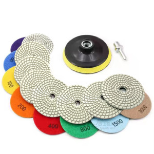 Günstigste Schleifwerkzeuge Diamant-Polierpads 4 Zoll Polierpads für Granit Marmor - Product Image 1