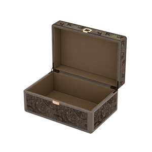 Factory Custom Handmade MDF Golden Embroidery Work Gift Boxes For Wedding Return Gift Wooden Decorative Boxes For Jewelry