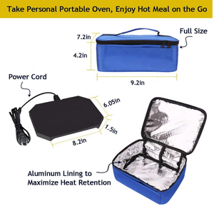 Tragbare 600D Food Warmer Ofen Persönliche Mikrowellen tasche für vorbereitete Mahlzeiten Aufwärmen Rohe Heizung Lunch Bag Beheizte Lunch funktionen - Product Image 4