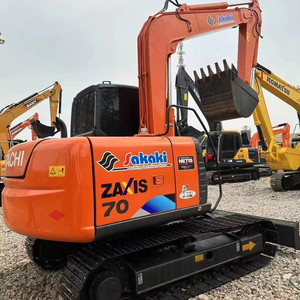 Excavadora Usada Hitachi ZX70 de 7 Toneladas, Miniexcavadora con Pocas Horas de Uso, Sistema Hidráulico, Segunda Mano, ZX55 ZX80, Gran Oferta - Product Image 1
