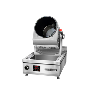 Gas điện thực phẩm tự động Chiên gạo chảo nấu ăn máy xào với Bồn Rửa Nhà Bếp Nhà hàng Xoay nồi Robot nồi - Product Image 4