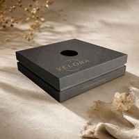 Caja de Cartón Rígido de Lujo Personalizada para Tarjetas de Regalo y Tarjetas Bancarias, Diseño de Tapa y Base de Dos Capas con Ranura para Dedos
