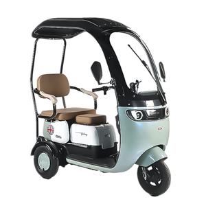 Un Nuevo Tipo de Triciclo Eléctrico con Cinturones Resistentes al Viento y a la Lluvia y Baterías de Alta Potencia para Triciclos Eléctricos para Padres e Hijos - Product Image 1
