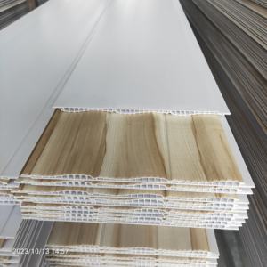 Restaurant Decoration Interior Decorative Composite Wooden Grain PVC Panel Laminate Waterproof <strong>UPVC</strong> Wall <strong>Cladding</strong> - Product Image 4