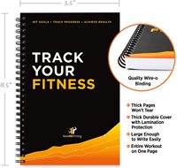 Journal d'entraînement personnalisé Suivi des objectifs de bien-être Journal Cahier d'exercices Journal de motivation Journal de remise en forme Planificateur pour salle de sport