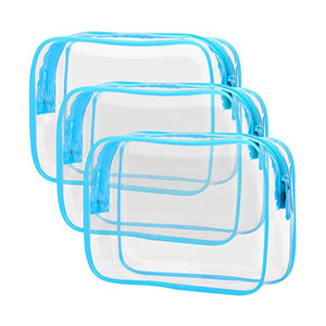 Vente en gros Trousse de maquillage étanche multifonctionnelle Trousse de maquillage de voyage transparente en PVC pour femmes - Product Image 3