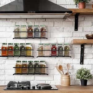 Lot de 4 Étagères de Rangement pour Épices, Organisateur de Cuisine, Conteneur à Condiments, Support à Assaisonnements avec Vis - Product Image 6