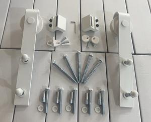 Quincaillerie de porte de <span class=keywords><strong>grange</strong></span> blanche pour porte coulissante - Product Image 2