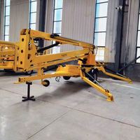 8-16m Remolque de motor diésel remolcable Spider Boom Lift para la venta