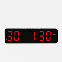 Jam Timer Kebugaran Multifungsi Besar yang Laris untuk Penggunaan di Gym dan Rumah, Jam Alarm Elektronik LED untuk Olahraga