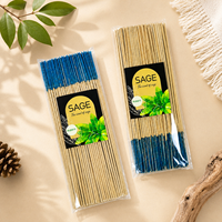 Vente en gros d'usine, lot de 100 bâtonnets de bambou parfumés, bâtonnets aromatiques de 10 pouces, bâtonnets d'encens longue durée, parfum de sauge