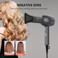 Sèche-cheveux professionnel YX-T7Max OEM 2400W pour salon, faible bruit, séchage rapide, souffleur à haute vitesse sans pales BLDC