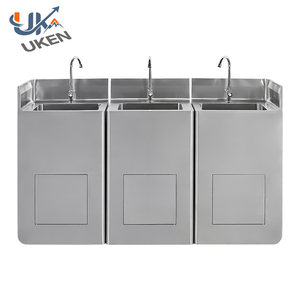 Прямая Продажа с фабрики медицинский хирургический 304 из нержавеющей стали Умывальник для мытья рук, операционная раковина, больничная школьная раковина - Product Image 3