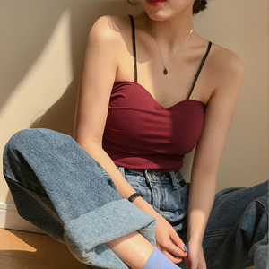 Reggiseno a Bretelle Incrociate Stile Y2k Taglia Unica, Sottile <span class=keywords><strong>Canotta</strong></span> da Indossare Esternamente <span class=keywords><strong>con</strong></span> Reggiseno Sotto - Product Image 2