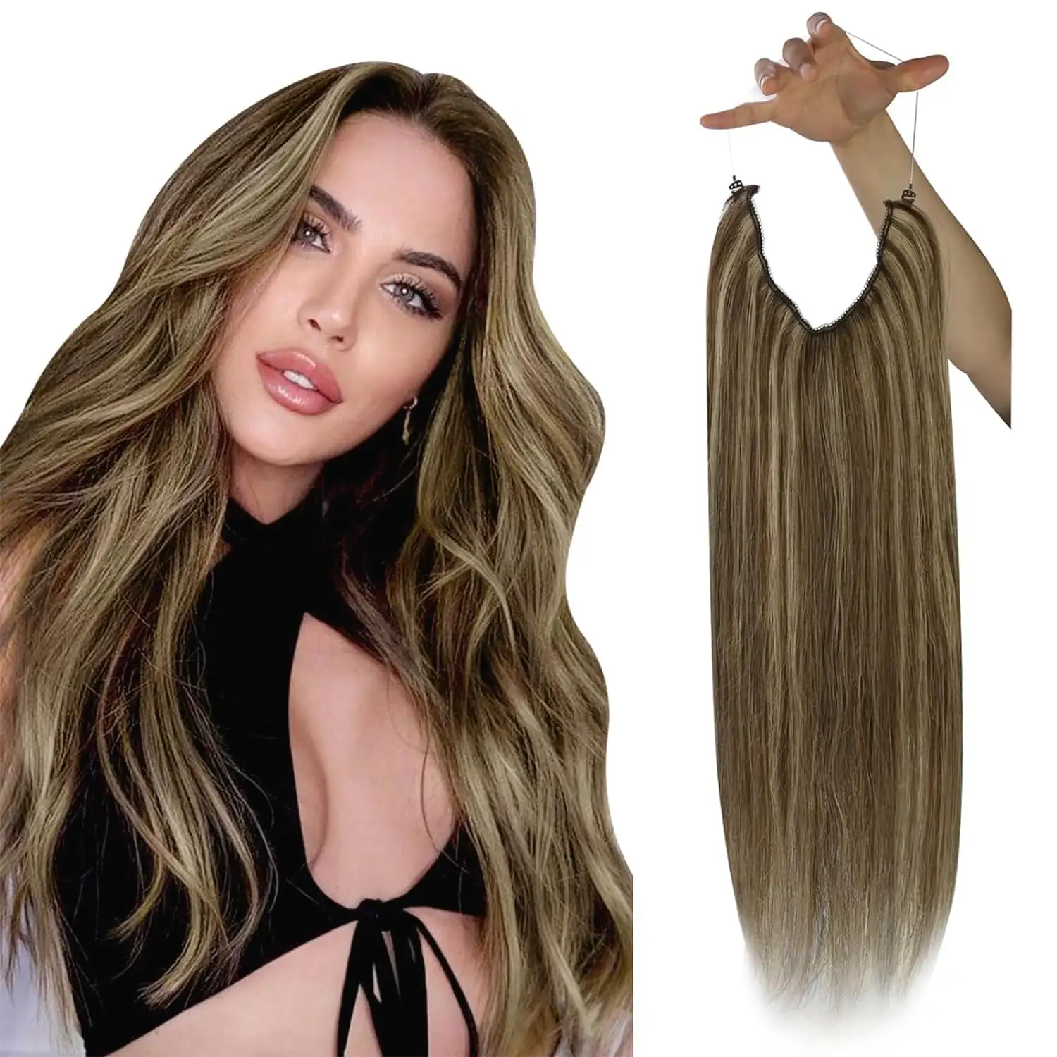 Wholesale Factory Russian Invisible New Hand Tied Weft Blonde Color Hair Bulk Human Hair Extension Genius Weft Hair Distributors