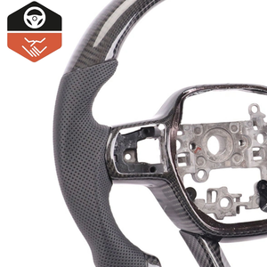 พวงมาลัยคาร์บอนไฟเบอร์ ใช้ได้กับรถยนต์ฮอนด้า ซีวิค รุ่นที่ 11 FD X FC <span class=keywords><strong>Si</strong></span> FK7 Type R FL5 G8 Fn2 FE LX ปี 2020 2007 2002 2008 <span class=keywords><strong>2010</strong></span> - Product Image 2