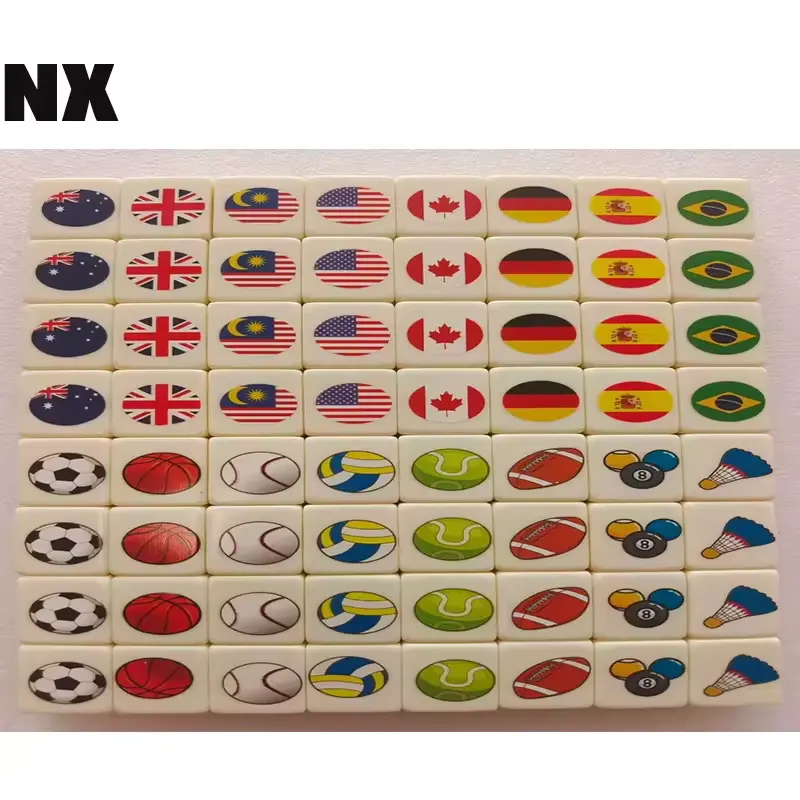 नुओक्सिन नए उत्पाद विचार 2024 माहजोंग गेम सेट देशों के झंडे अमेरिकी माहजोंग