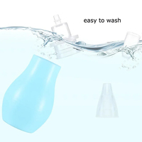 Aspirateur sûr pour soins de bébé Aspirateur en silicone pour bébé Type de pompe Nettoyant pour mucus nasal froid Antibackflow